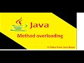 Method overloading in Java| Static Polymorphism| Java Beam| Core java interview questions