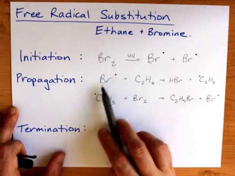 Free Radical Substitution (Ethane And Bromine) - YouTube