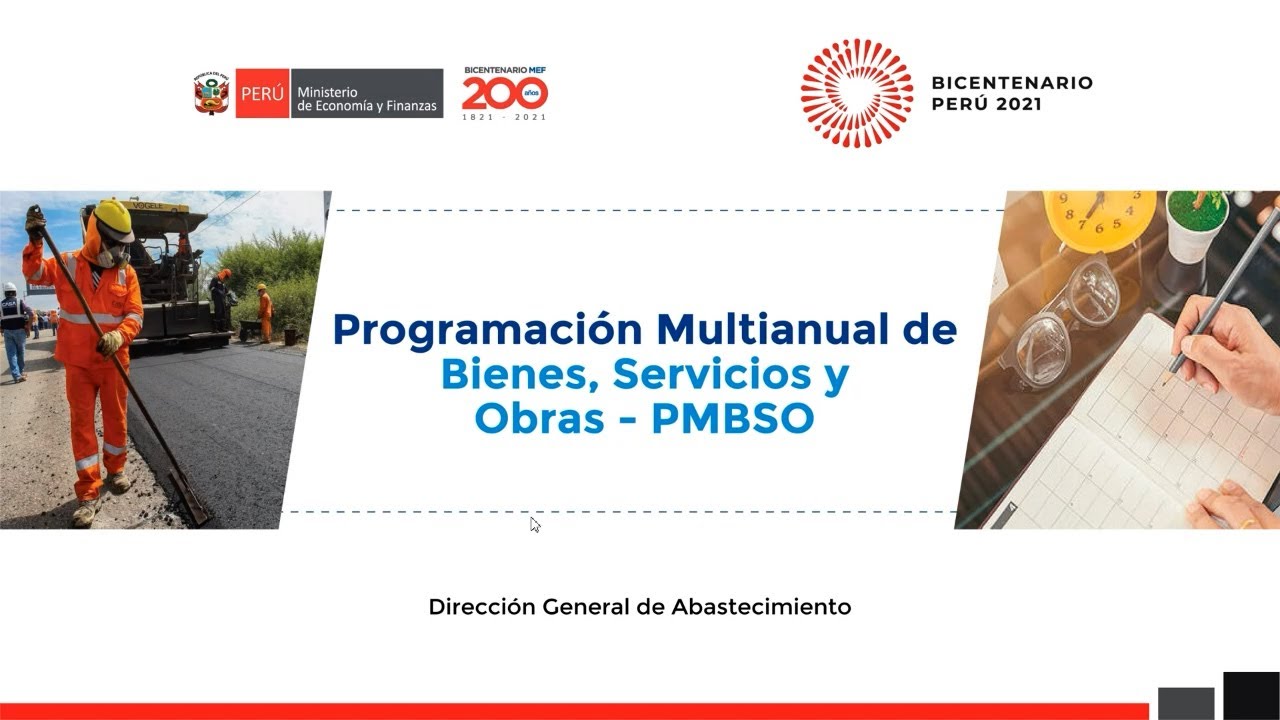 Programación Multianual De Bienes, Servicios Y Obras - PMBSO - YouTube