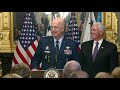 mike pence swears in gen. john raymond as the chief of space operations – 1 14 2020