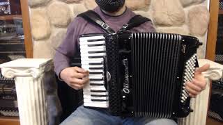 OTTACUBIIM72BK - Black Ottavianelli Cub II Piano Accordion MMM 30 72 $3299