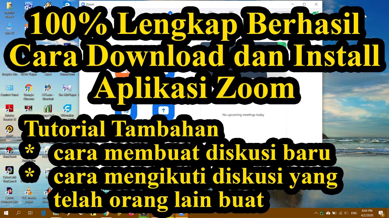 100% Lengkap Dan Berhasil Cara Download Dan Install Aplikasi Zoom Di ...