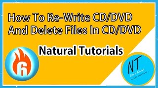 How To Delete Some Files From DVD Or CD And Rewrite The CD DVD Using Ashampoo Burning Studio