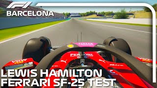 F1 2025 | Lewis Hamilton and Charles Leclerc at Barcelona Ferrari SF-25 Testing