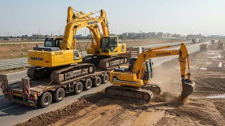 Komatsu PC210-LC and HITACHI ZAXIS210 LCH: A Dynamic Duo for Efficient Site Preparation!