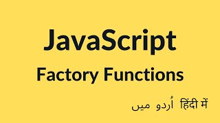 Factory Functions - JavaScript Tutorial
