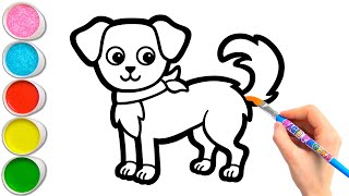 Keluarga Anjing Menggambar, Melukis, Mewarnai Untuk Anak & Balita | Bagaimana Menggambar Hewan #308