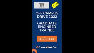 Graduate Engineer Trainee | TII India Off Campus Drive 2022 | IT Job | Engineering Job | Chennai