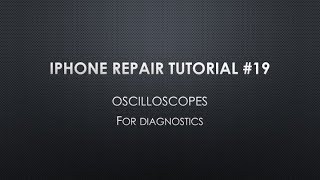 Oscilloscope for phone diagnostics