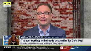Adrian Wojnarowski EXPLAIN Thunder Working To Find Trade Destination For Chris Paul