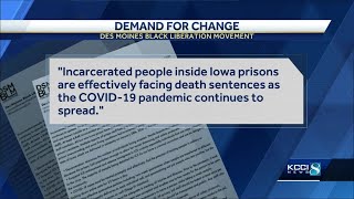 Des Moines BLM calls for improvements to COVID-19 protocols in Iowa prisons