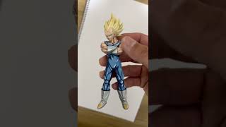 筆塗りで変わる！！ドラゴンボール極彩色ベジータスーパーサイヤ人フィギュア2d化リペイント