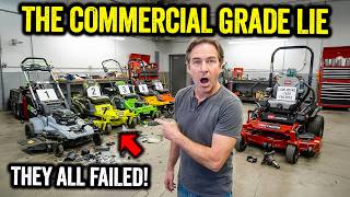 I Tested 5 "Commercial Grade" Mowers Against a Real Commercial Mower (The Results Were Shocking)