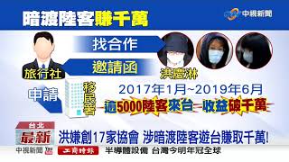 假交流真觀光! 人頭協會助5000陸客來台│中視新聞 20191212