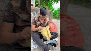 The Story of the Beggar in the Dog Hat😓💔#dog #trending #comedy #viral #shorts