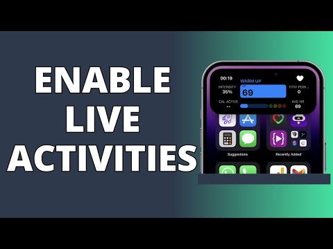 Enable live activities on iPhone!
