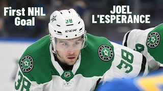 Joel L'Esperance #38 (Dallas Stars) first NHL goal Mar 14, 2019