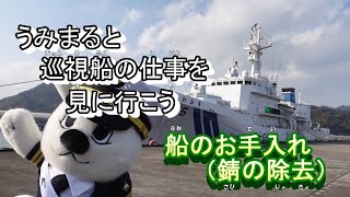 【海上保安庁 第八管区】うみまると巡視船の仕事を見に行こう！（船のお手入れ）