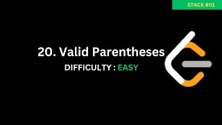 Valid Parentheses - LeetCode 20 - Tamil