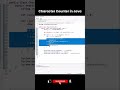 Character Counter in Java | Eclipse Practical Program for Beginners