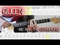 Queen - We are the champions (Guitar Lesson With TAB & Score)