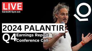 🔴 LIVE Palantir Earnings Call Q4 2024 | Stock Reaction \u0026 Analysis | $PLTR Stock Rise or Fall?