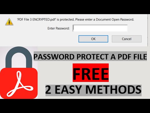Password Protect a PDF File  FREE-2 Methods