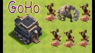 TH9 GoHo Attack Strategy - Clash of Clans