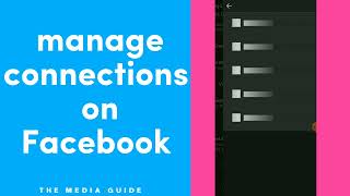 How To Manage Connections on Facebook App 2022