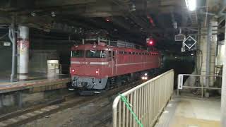 【久しぶりのEF81-81牽引のカシオペア】カシオペア紀行返却 EF81-81+E26系客車 推進回送で上野駅発車