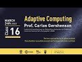 Adaptive Computing Class 16 - The World as Evolving Information - Prof. Carlos Gershenson