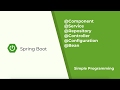Spring Boot - @Component, @Service, @Repository, @Configuration, @Bean, @Controller, @RestController