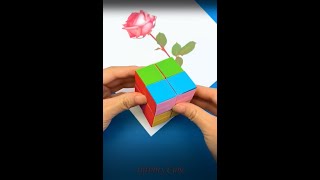 EASY ORIGAMI INFINITY CUBE IDEAS 2022 | HOW TO MAKE ORIGAMI SUPER SIMPLE AND UNIQUE #SHORTS