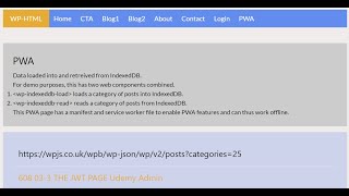 Using IndexedDB in a web component