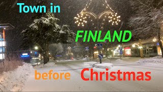 A city in Finland waiting for Christmas