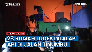 Jelang Sahur, 28 Rumah Hangus Terbakar di Jl Tinumbu Makassar