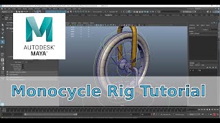 Maya tutorial - props rigging - Monocycle