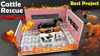 Save Cow from Fire - Inspire Award Project | Best Science Project over Youtube | Harish Projects