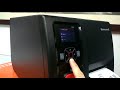 honeywell pm42 printer lcd display tutorial of adjusting print quality