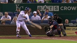 MIN@KC: Moustakas scores on Aoki's single to left