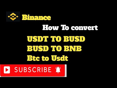 How To Convert Crypto To Usdt On Binance | Btc To Usdt | Swap USDT TO ...