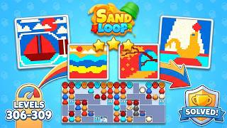 🏖️ Sand Loop Levels 306 - 309 Walkthrough | Complete Solutions & Gameplay! 🧩