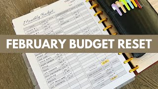 February Monthly Budget Reset Using my Budget Planner #budgetwithme #februarybudget