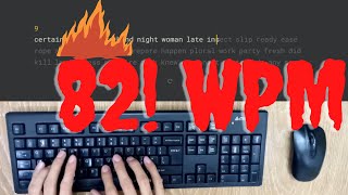 80 + WPM - what 80wpm typing looks like monkey type