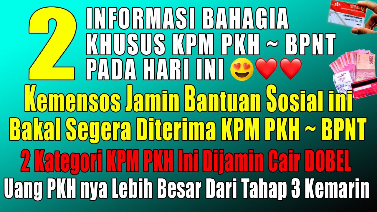 Bansos Dijamin Sgr Cair Pkh Cair Lebih Gede Pkh Hari Ini Info Pkh Hari ...