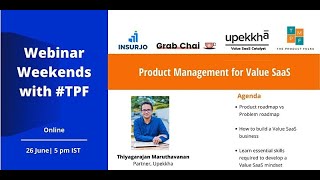 Product Management for Value SaaS | Product weekends with TPF