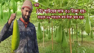 ২৬ শতাংশ জমি থেকে লাউ বিক্রি করে কত টাকা আয় করলেন এই উদ্যোক্তা | Bottle Gourd Cultivation Method