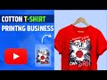 Cotton T shirt Business - How to Print With DTF step by step