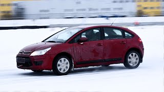 Citroen C4 на Pirelli Ice Zero 2, ледовый спринт!