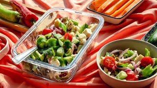 Keto Greek Salad Recipe | Fresh & Healthy Mediterranean Delight 🥗